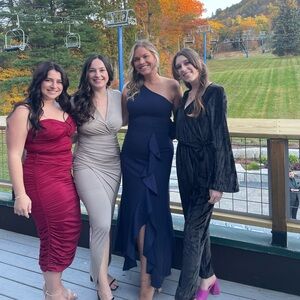 Navy Blue wedding guest dress